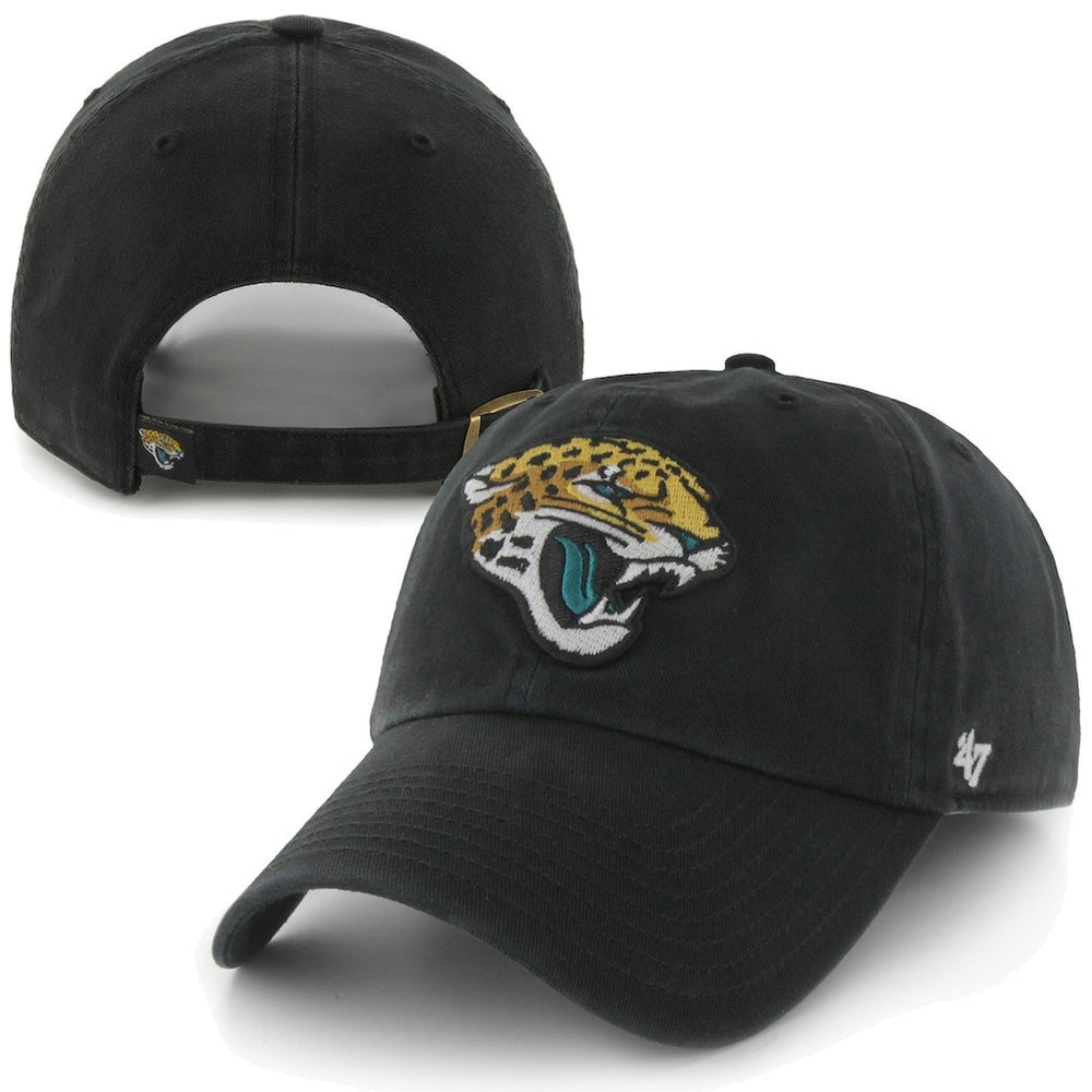 47 Brand Jacksonville Jaguars New Logo Clean-Up Adjustable Slouch Hat Black