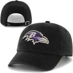 47 Brand Baltimore Ravens Clean Up Adjustable Hat Black
