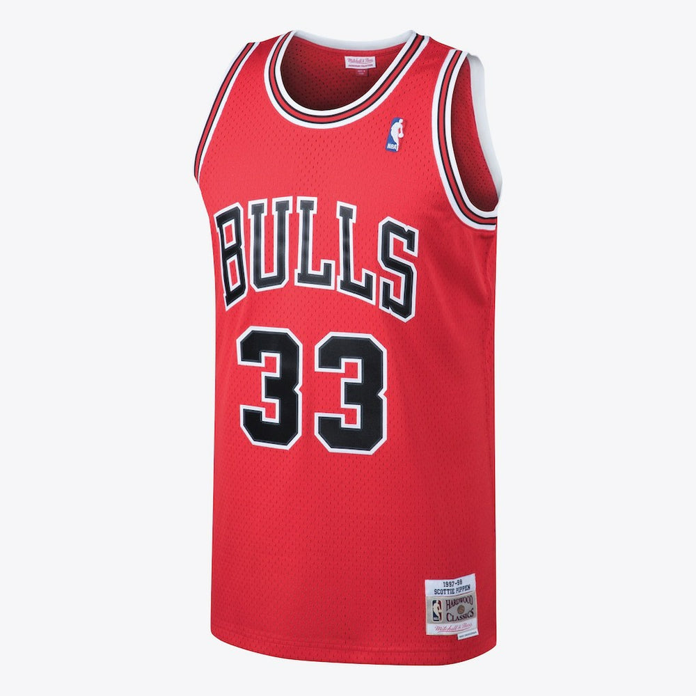 NBA Chicago Bulls Scottie Pippen 1997 Hardwood Classics Road Swingman Jersey sale - Red sale - Mens outlet