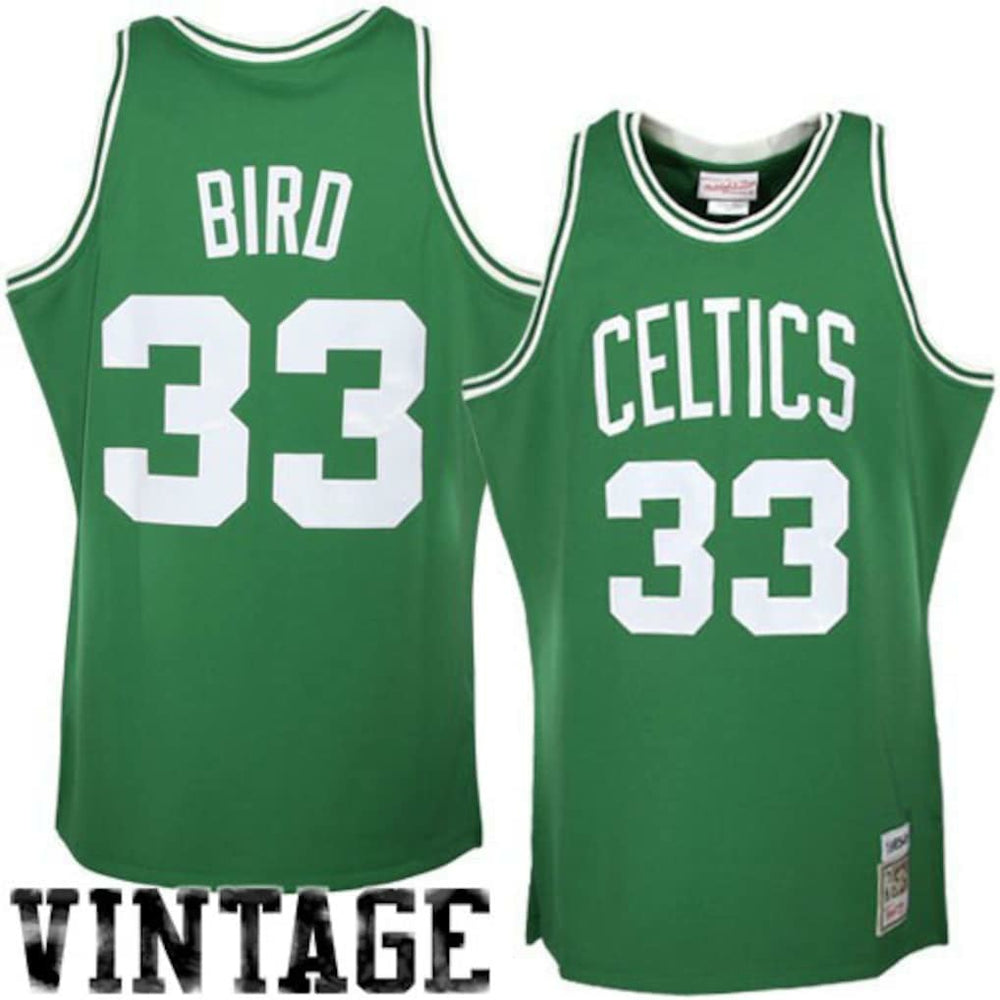 NBA Larry Bird Boston Celtics 1985/86 Hardwood Classics Authentic Jersey - Kelly Green