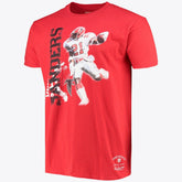 Atlanta Falcons Stencil Font Player Tee Deion Sanders Mens