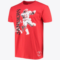 Atlanta Falcons Stencil Font Player Tee Deion Sanders Mens
