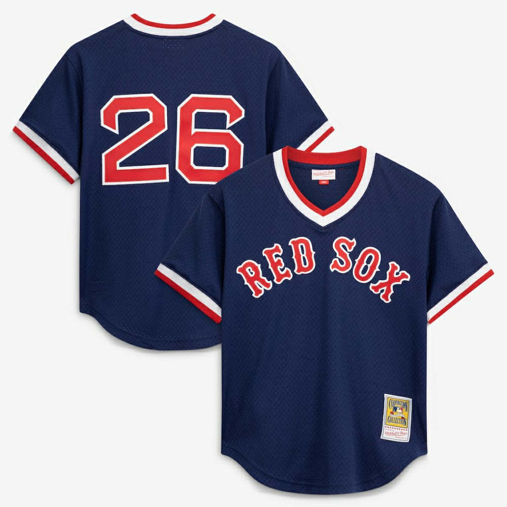 MLB Wade Boggs Boston Red Sox Mitchell & Ness Authentic Batting Practice Jersey - Navy