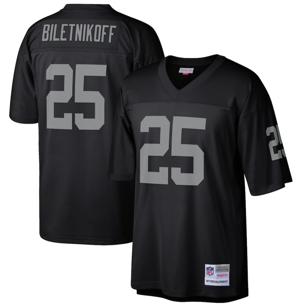 NFL Fred Biletnikoff Las Vegas Raiders Retired Player Legacy Replica Jersey - Black outlet