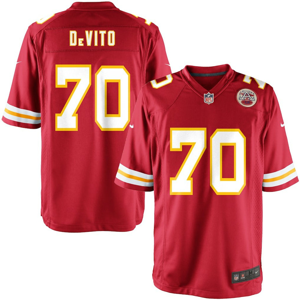 NFL Youth Kansas City Chiefs Mike DeVito Team Color Game Jersey