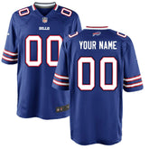 Buffalo Bills Youth Custom Game Jersey Royal