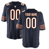 NFL Chicago Bears Youth Custom Game Jersey - Navy