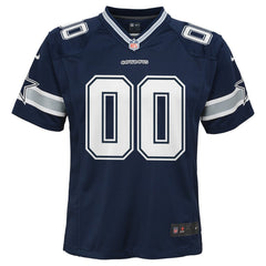 NFL Dallas Cowboys Youth Custom Game Jersey - Navy