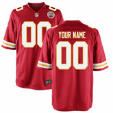 NFL Kansas City Chiefs Youth Custom Game Jersey - Red