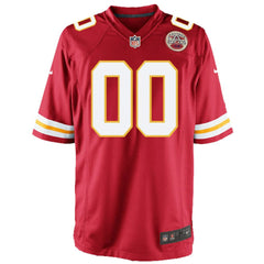 NFL Kansas City Chiefs Youth Custom Game Jersey - Red