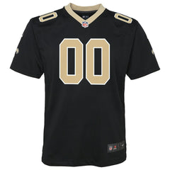 NFL New Orleans Saints Youth Custom Game Jersey - Black