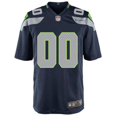 NFL Seattle Seahawks Youth Custom Game Jersey - College Navy