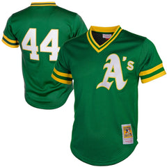 MLB Reggie Jackson Athletics Mitchell & Ness Authentic Batting Practice Jersey - Green