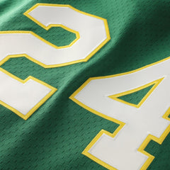 MLB Rickey Henderson Athletics Mitchell & Ness Authentic Batting Practice Jersey - Green