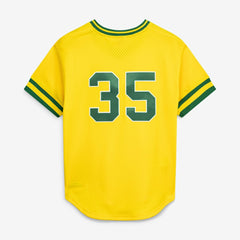MLB Rickey Henderson Athletics Mitchell & Ness Authentic Batting Practice Jersey - Yellow