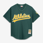 MLB Rickey Henderson Athletics Mitchell & Ness Authentic Batting Practice Jersey - Green