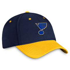 NHL St. Louis Blues Fanatics Authentic Pro Rink Two-Tone Flex Hat – Navy/Gold