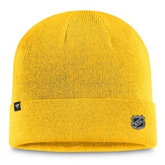NHL Nashville Predators Fanatics Authentic Pro Cuffed Knit Hat – Gold