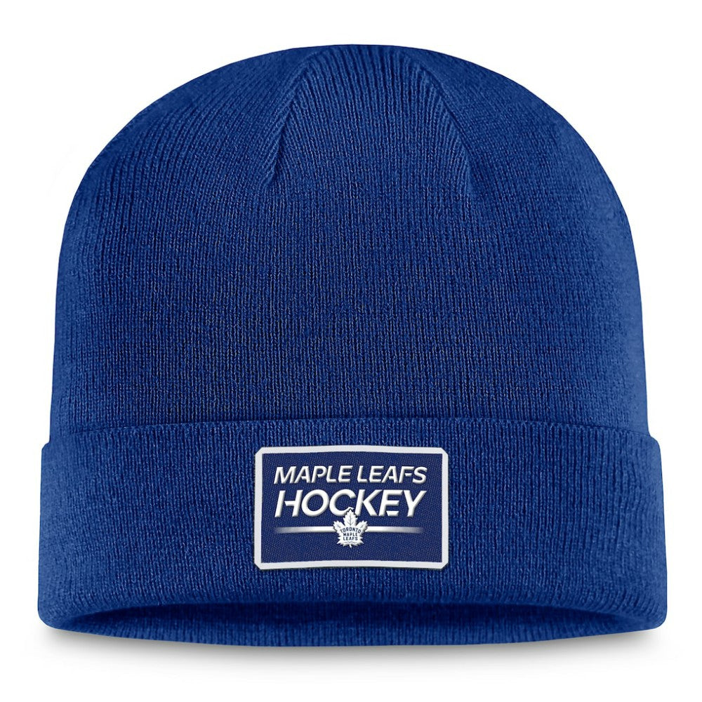 NHL Toronto Maple Leafs Fanatics Authentic Pro Cuffed Knit Hat – Blue