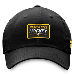 NHL Pittsburgh Penguins Fanatics Authentic Pro Prime Adjustable Hat – Black