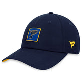 NHL St. Louis Blues Fanatics Authentic Pro Rink Adjustable Hat - Navy