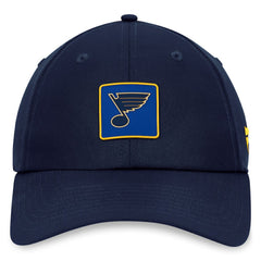 NHL St. Louis Blues Fanatics Authentic Pro Rink Adjustable Hat - Navy