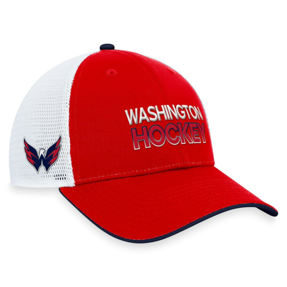 NHL Washington Capitals Fanatics Authentic Pro Rink Trucker Adjustable Hat - Red