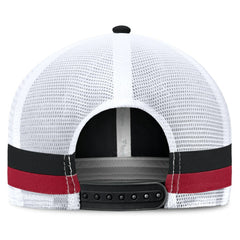 Atlanta Falcons Fundamentals Side Stripe Trucker Adjustable Hat Black/White