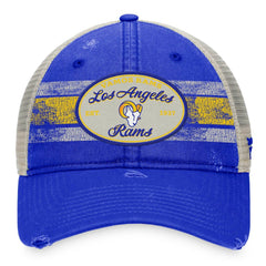 Los Angeles Rams Heritage Trucker Adjustable Hat Royal/Natural