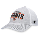 San Francisco Giants Fanatics Logo Trucker Adjustable Hat - Heather Gray/White Hats