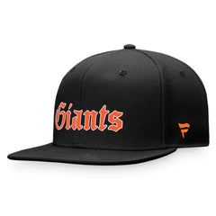 San Francisco Giants Fanatics Gothic Script Fitted Hat - Black Hats