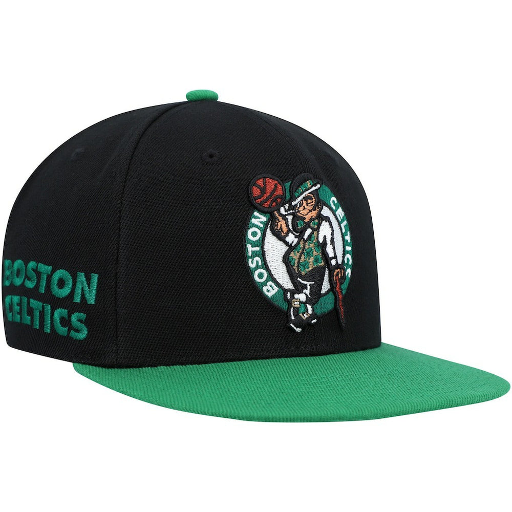 Boston Celtics Side Core 2.0 Snapback Hat Black/Green