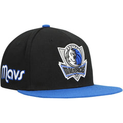 Dallas Mavericks Side Core 2.0 Snapback Hat Black/Royal