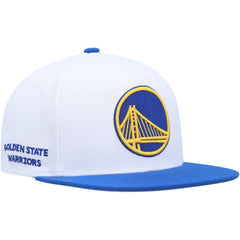 Golden State Warriors Side Core 2.0 Snapback Hat White/Royal