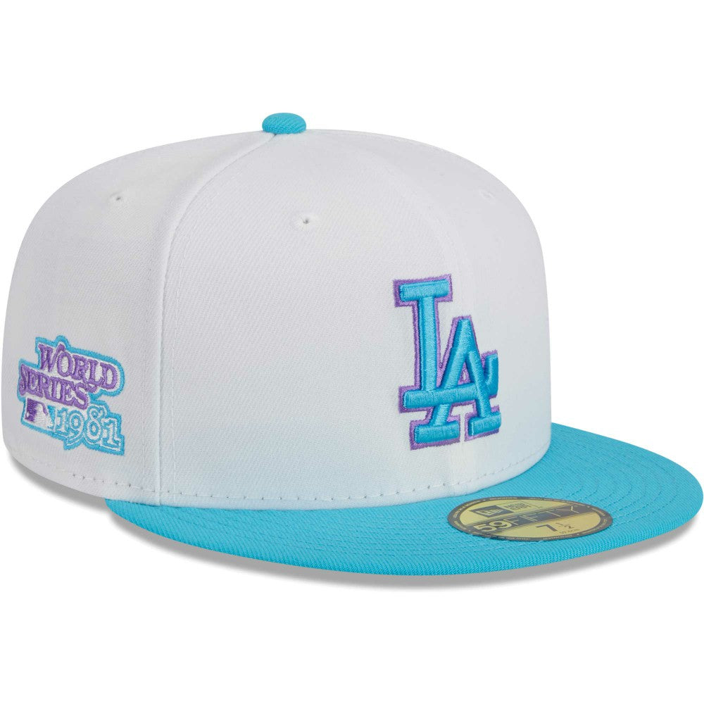 Los Angeles Dodgers New Era Vice 59FIFTY Fitted Hat - White Hats