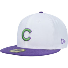 Chicago Cubs New Era Side Patch 59FIFTY Fitted Hat - White Hats