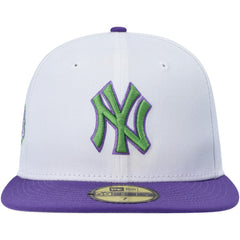 New York Yankees New Era Side Patch 59FIFTY Fitted Hat - White Hats