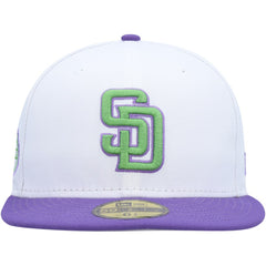 San Diego Padres New Era 50th Anniversary Side Patch 59FIFTY Fitted Hat - White Hats
