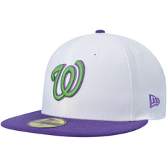 Washington Nationals New Era Side Patch 59FIFTY Fitted Hat - White Hats