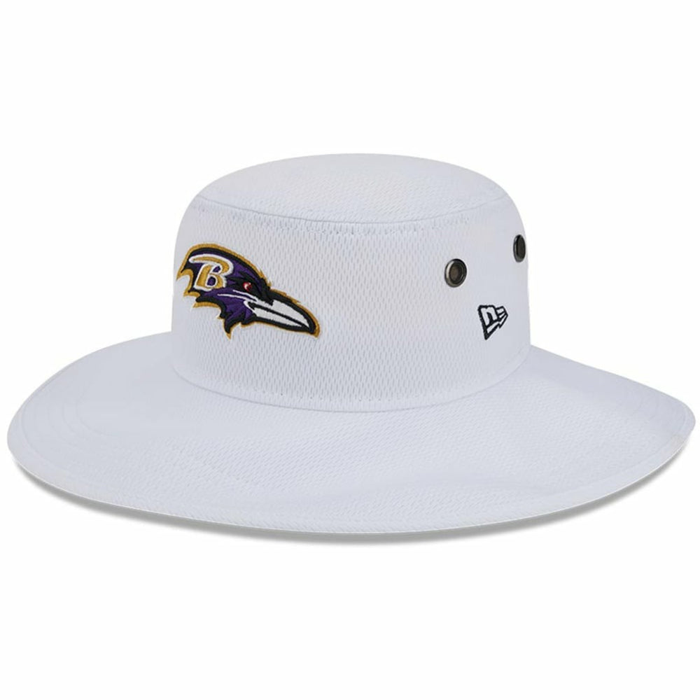 Baltimore Ravens New Era 2023 NFL Training Camp Panama Bucket Hat White