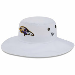 Baltimore Ravens New Era 2023 NFL Training Camp Panama Bucket Hat White
