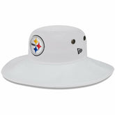 Pittsburgh Steelers New Era 2023 NFL Training Camp Panama Bucket Hat White