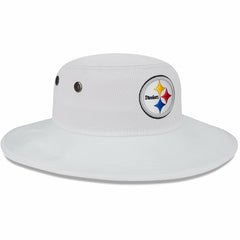 Pittsburgh Steelers New Era 2023 NFL Training Camp Panama Bucket Hat White