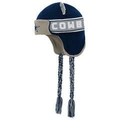 Dallas Cowboys Youth Wordmark Ears Trooper Knit Hat Navy