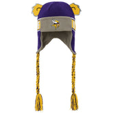 Minnesota Vikings Youth Wordmark Ears Trooper Knit Hat Purple