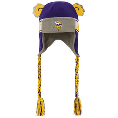 Minnesota Vikings Youth Wordmark Ears Trooper Knit Hat Purple