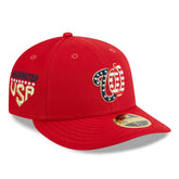 Washington Nationals New Era 2023 Fourth of July Low Profile 59FIFTY Fitted Hat - Red Hats