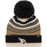 Arizona Cardinals '47 Women's Barista Cuffed Knit Hat with Pom Natural