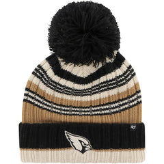 Arizona Cardinals '47 Women's Barista Cuffed Knit Hat with Pom Natural