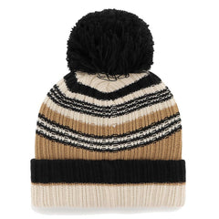 Cleveland Browns '47 Women's Barista Cuffed Knit Hat with Pom Natural